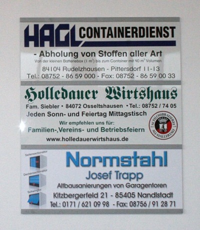 Werbung Hagl Containerdienst